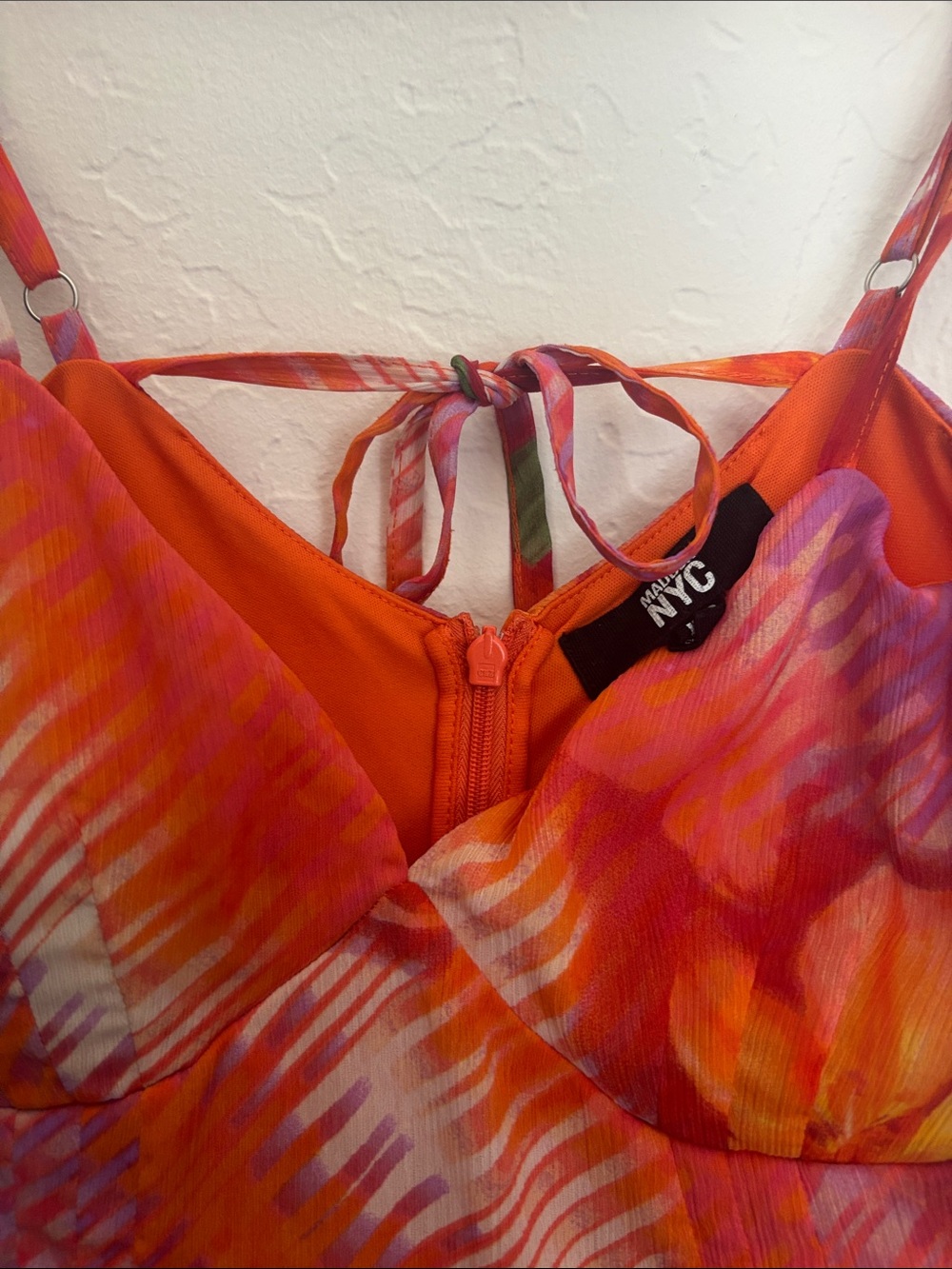 Floral V‑Neck Ruffle Dress - Picture 2 of 3